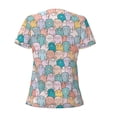 thumbnail image 5 of Wukai Colorful Cute Pig Casual V-Neck Graphic Tees for Women: Lightweight and Breathable Summer Tops with Stylish Design-XX-Large, 5 of 8