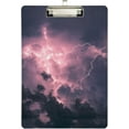 thumbnail image 2 of Coolnut Thunder Lightning Clipboard, Acrylic Standard A4 Letter Size Clip Board with Low Profile Clip for Office, Classroom, Doctor, Nurse and Teacher, 12.5"x9", 2 of 7