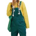 thumbnail image 3 of Women's Adjustable Straps Loose Bib Corduroy Jumpsuit Casual Jumpsuit with Pockets, 3 of 3