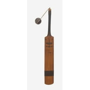 Decmode Eclectic 32 x 4 inch stained pine wood cricket bat decor, Brown