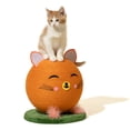 thumbnail image 4 of Oodles Orange Fox Face Durable Jute Cat Scratching Pad, O/S, 4 of 10