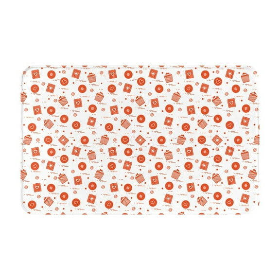 Bathroom Rugs Non Slip Washable - Pastry Kitchen Mats for Floor, Area Rugs for Entryway Rugs Indoor, Laundry Bathroom Room Door Rug with Rubber Backing 20x31.5in