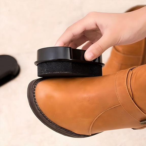 RAGUPEL Shoes Shine Sponge Brush Polish Dust Cleaner Cleaning