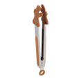 thumbnail image 1 of Holiday Time 9-Inch Tongs, Gingerbread Cookie Shaped, Brown, 1 of 9