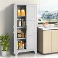 thumbnail image 7 of Coolsun Metal Pantry Cabinet, 61" Kitchen Pantry Storage Cabinet with 2 Doors and 3 Adjustable Shelves, Food Pantry Cabinet for Kitchen, Living Room, Home Office, 7 of 7