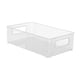 thumbnail image 2 of Organizador de tocador de baño contenedor de alimentos 26,5 cm x 16 cm x 7,5 cm/10,43 pulgadas x 6,30 pulgadas x 2,95 pulgadas cesta de almacenamiento transparente Macarena Organizador de contenedores de almacenamiento, 2 of 8