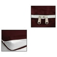 thumbnail image 6 of 4 Piece Zipper Sheet Set Includes (1 Zipper Fitted Sheet, 1 Flat Sheet And 2 Zipper PillowCase) with 8 Inch Deep Pocket 800 TC 100% Egyptian Cotton Solid Wine Color King Size, 6 of 7