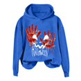 thumbnail image 1 of Sweat à Capuche Surdimensionné pour Femmes avec Design Unique Imprimé Main pour Style Décontracté de Rue, 1 of 3