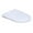 White, variant on sunsanly Solid Color Toilet Lid Cover Ultra Plush Elastic Band Non-Slip Material Washable Universal Fit Toilet Cover Bathroom Accessory