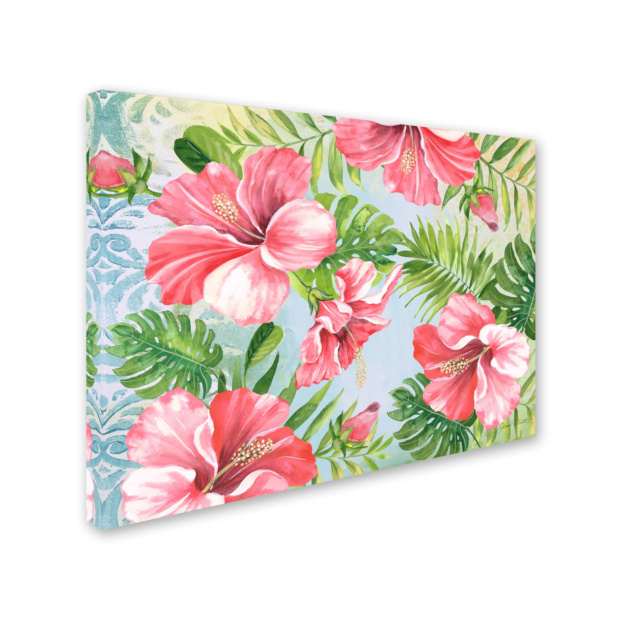 Trademark Fine Art 'Hibiscus Paradise 1' Canvas Art by Jean Plout