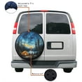 thumbnail image 4 of KAKALAD Night Sky Forests Trees Camp Spare Tire Cover Universal Vehicle Accessories Buckle Car Tools 16”in, 4 of 6