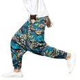 thumbnail image 4 of Blotona Mens Harem Pants Linen Cotton Loose Baggy Lightweight Wide Leg Pants with Pockets Casual Pants, 4 of 6