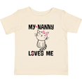 thumbnail image 3 of Inktastic My Nanny Loves Me Girl Grandchild Girls Baby T-Shirt, 3 of 5