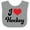 Heather and White, variant on Inktastic I Love Hockey Girls Baby Bib