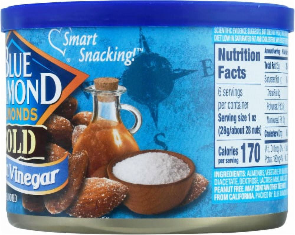 2X-Blue Diamond Bold Salt 'n Vinegar Almonds - 6 oz