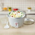 thumbnail image 5 of Bene Casa Electric Rice Cooker 6 Cup Rice Pot with Glass Lid & Food Steamer, White, 5 of 6