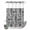 Dark Gray Black, variant on No Hook Shower Curtain, Farmhouse Country Shower Curtains for Bathroom with See Through Top Window, Vintage French Garden Horse Swan Waterproof & Washable Bath Curtain Stand Up Stall 36"x72"