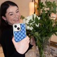 thumbnail image 2 of Caseco Mag-Safe iPhone 13 Blue Checkerboard Print Case, 2 of 5