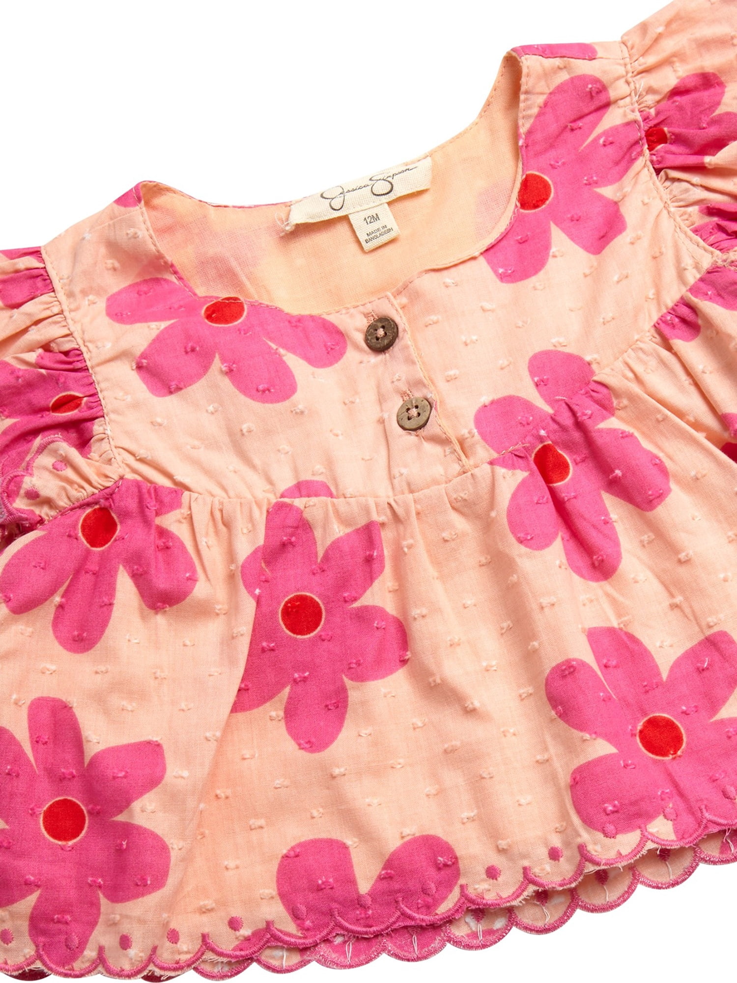 Jessica Simpson Baby Girls' Bloomer Short set with Headband, Sizes 0-24M