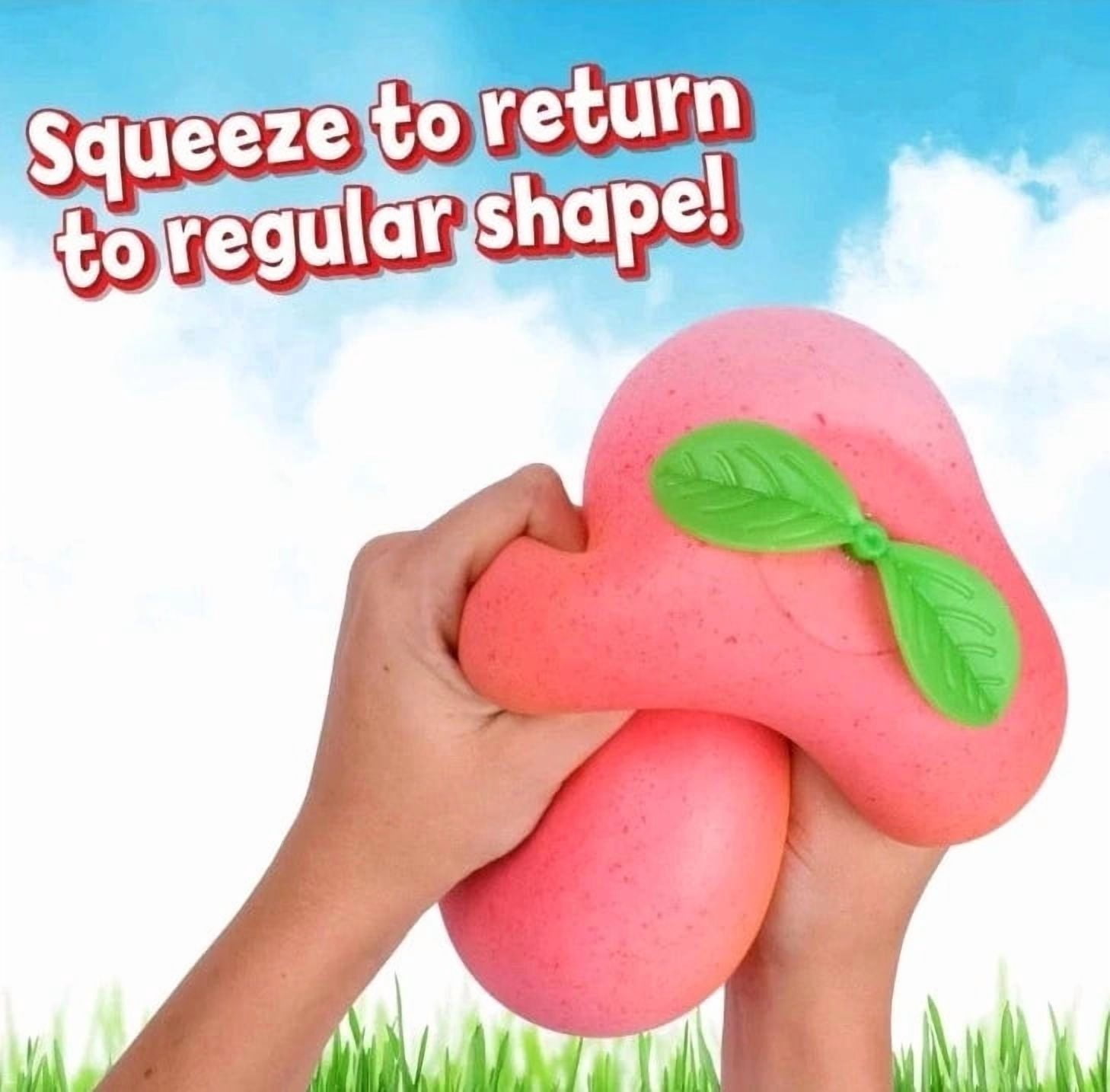 Sunny Days Jumbo Squeezy Peach Viral Squeezy Peach, Stress Relief Sensory Fun