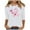 White, variant on Alkepwun Breast Cancer Shirt for Women Pink Ribbon Shirts Cancer Survivor Support Gifts Pullover 3/4 Sleeve Tops