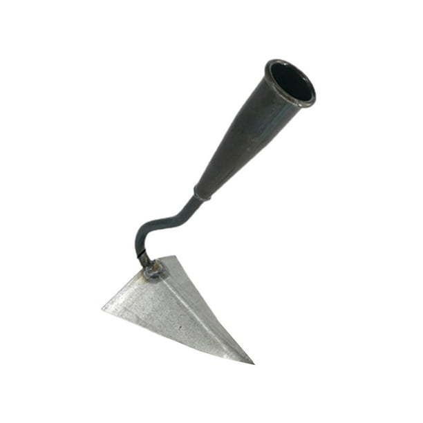 Azada triangular para el hogar, herramientas agrícolas, cabeza puntiaguda, azada triangular duradera, herramientas manuales para jardín, desmalezado agrícola, jardinería de patio Hierro S