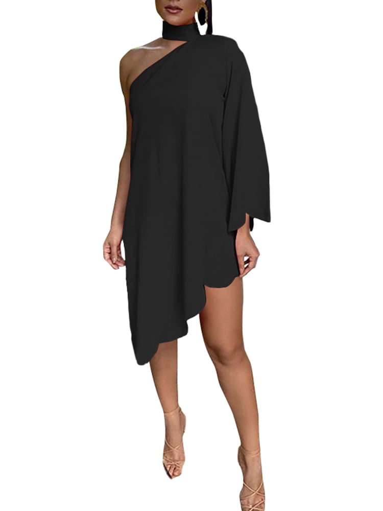 one shoulder cocktail dress under 100