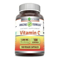 Amazing Formulas Vitamin C 1000 Mg Per Serving 100 Veggie Capsules Supplement | 100 Servings | 100 Veggie Capsules