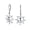 Silver-Black, variant on Womens Tropical Beach Nautical Anchor Lever Back Dangle Earrings in Sterling Silver