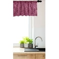 thumbnail image 3 of Ambesonne Roses Window Valance, Abstract Feminine Flowers, 54" X 18", Dark Magenta Plum, 3 of 3