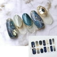 thumbnail image 2 of 14 Tips/sheet Nail Stickers Fashion Nail Wraps Self Adhesive Strips Sticker Nail Art Decal Set S4H8, 2 of 6
