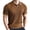 W7-Brown, variant on Golf Shirt for Mens Knit Textured Shirts Short Sleeve Collared V Neck Polos Stretchy Tennis Running Athletic Casual Clothes,Khaki 2XL