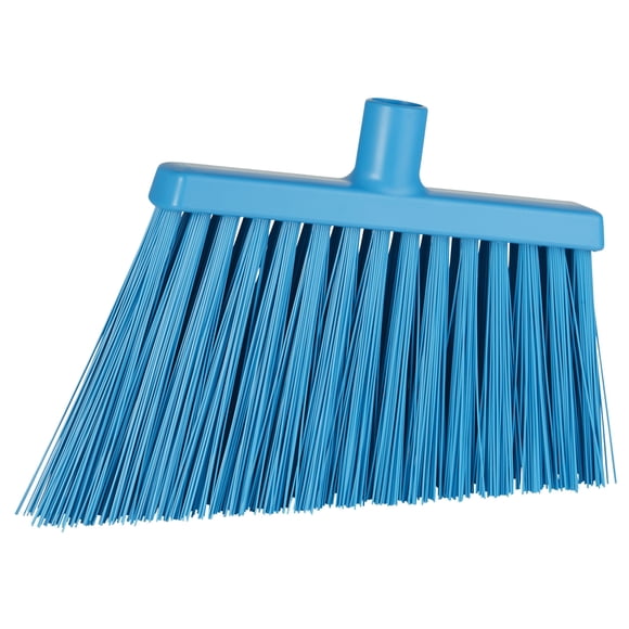 Vikan 29143 Broom,Angle Cut,Stiff,11",PP/PET,Blue