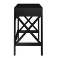 thumbnail image 6 of Lavish Home Writing Desk with X-Pattern Legs and Drawer Storage (Black), 6 of 9