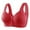 Red, variant on yievot Women's Front Closure Full Coverage Wirefree Everyday Bra Comfort Wireless Bras for Seniors