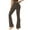 Coffee, variant on QIJUNTUO Women Wide Leg Yoga Trousers Stretch Comfort Flare Leggings High Waisted Tummy Control Dressy Athletic Work Pants Black