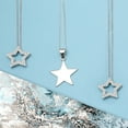 thumbnail image 5 of Bling Jewelry Womens Cubic Zirconia USA Patriotic Celestial Star Pendant Necklace Sterling Silver, 5 of 6