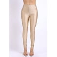 thumbnail image 3 of Ofenti Shiny Leggings for Women High-Waist Neon Tights for Parties & Raves, Large Nude, 3 of 8