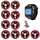 thumbnail image 1 of Restaurant Pager Waiter Calling System with Watch Call Button, Red, 1 of 5