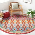 thumbnail image 2 of SAFAVIEH Aspen Warwick Tribal Area Rug, Red/Blue, 7' x 7' Round, 2 of 8