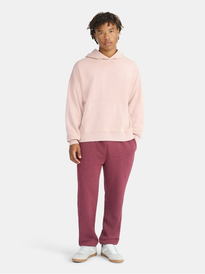 No Boundaries Boxy Fit Cropped Sweatshirt Hoodie, Men's & Big