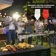 thumbnail image 5 of Brocha de repostería de silicona, perfecta para hornear, parrilla de barbacoa, cocina y diseño de una pieza (2 piezas), blanco leche + rojo, 21*3,3 cm, 5 of 5