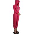 thumbnail image 4 of Innerwin Survêtements à Fermeture Éclair Ensemble de Jogging pour Femmes Course Taille Élastique Décontracté Deux Pièces 5*...*rose Rouge G, 4 of 6