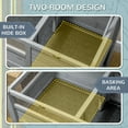 thumbnail image 4 of PawHut Wooden Tortoise House Indoor W/ Shelf, Lamp Frame, Tray, 4 of 9