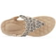 thumbnail image 2 of Sandalias de verano para mujer, chanclas casuales y cómodas, zapatos de playa con tiras en T al tobillo, sandalias planas elásticas para mujer, 2 of 7