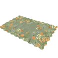 thumbnail image 3 of Door Mat, Front Door Rug Indoor Entrance, Indoor Outdoor Rug, Floral Rug, 24X16 Inch Scalloped Washable Rug, Dirt Resistant Non-Slip Entryway Mat, Decorative Flower Print Rug Mat,, 3 of 7