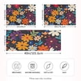 thumbnail image 2 of Yayeee Pillowcase Standard Size Set of 2 Satin Wrinkle Resistant Pillow Case, Bright Colorful Flowers Pattern, 2 of 7