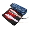 thumbnail image 3 of Hair Tool Organizer Bag with Heat Resistant Mat Removable Travel Storage Case for Hot Air Brushes Curling Irons Coral Reefs and Seashells Pattern, 3 of 8