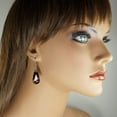 thumbnail image 3 of Gorgeous Austrian Crystal Teardrop Sterling Silver Earrings - Vitrail Light, 3 of 4
