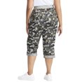 thumbnail image 2 of Avenue Women's Plus Size Cotton Roll Up Capri, 2 of 2